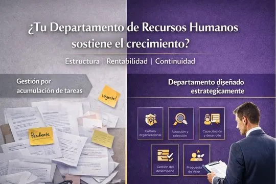 ¿Tu departamento de Recursos Humanos sostiene el crecimiento… o lo frena en silencio?